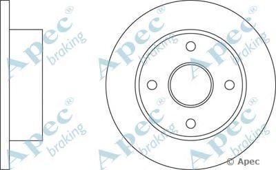 APEC BRAKING dsk104 -  Тормозной диск